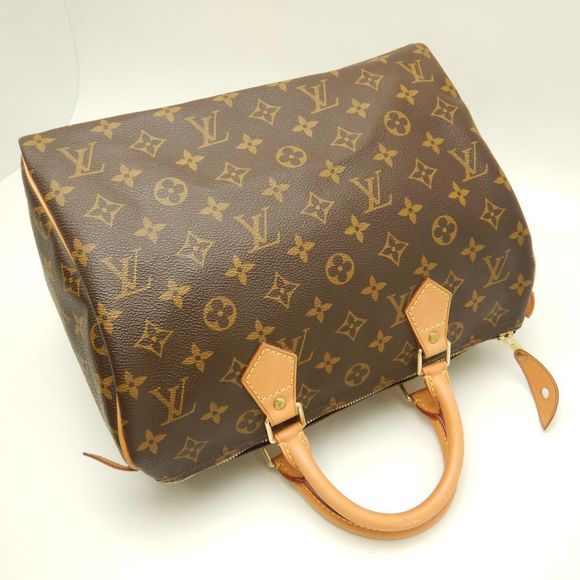 Louis Vuitton Monogram Speedy 30 Handbag Brown - Picture 2 of 7